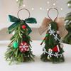 Mini Desktop Christmas Tree Ornament Christmas Scene Decor Hanging Accessory