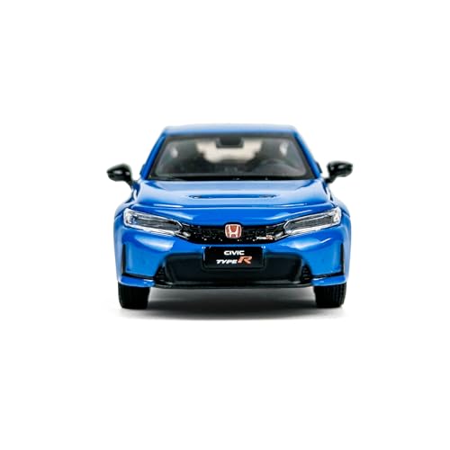 PAUDI MODEL Литая модель автомобиля 2023 Honda Civic TYPE-R FL5, масштаб 1/64, синий