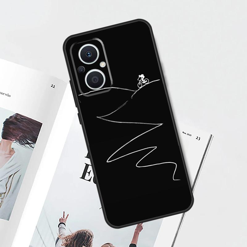 MTB Mountain Bike Cycling Bicycle Case For OPPO Reno 15F 14F 11 F 12 13 14 10 15 Pro 7 8 Lite OPPO Find X5 X6 X8 X9 Pro Cover