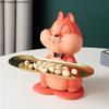 Белка смоляные украшения нержавеющая сталь поднос для хранения аксессуары для дома украшения поделки копилка статуэтки статуэтки мебель
