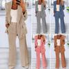 Women's Pants Suit Set Dressy One Button Long Sleeve Blazer And Pants