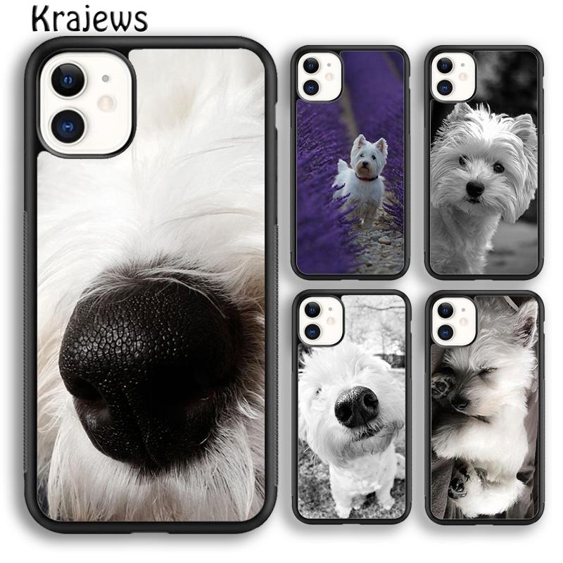 Krajews Westie Dog Small White Soft Phone Case Cover For IPhone 18 17 Air 16 15 14 plus 11 12 13 pro max Plus coque Fundas