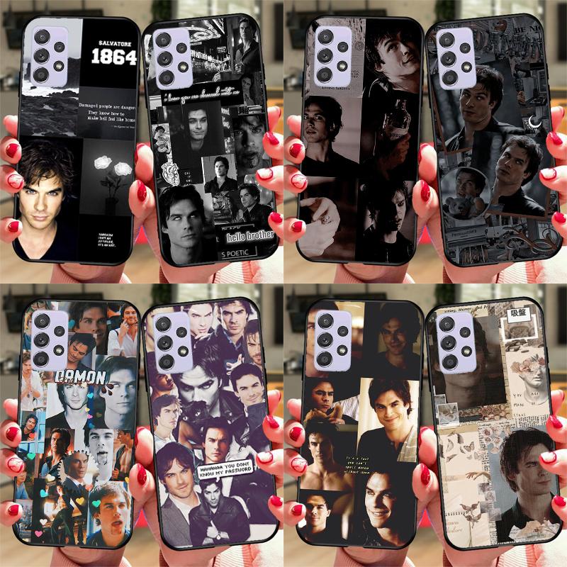 Кейс Damon Salvatore The Vampire Diaries для Samsung A54 A34 A24 A14 A51 A71 A12 A22 A32 A52 A72 A73 A33 A53 A13 Задняя крышка