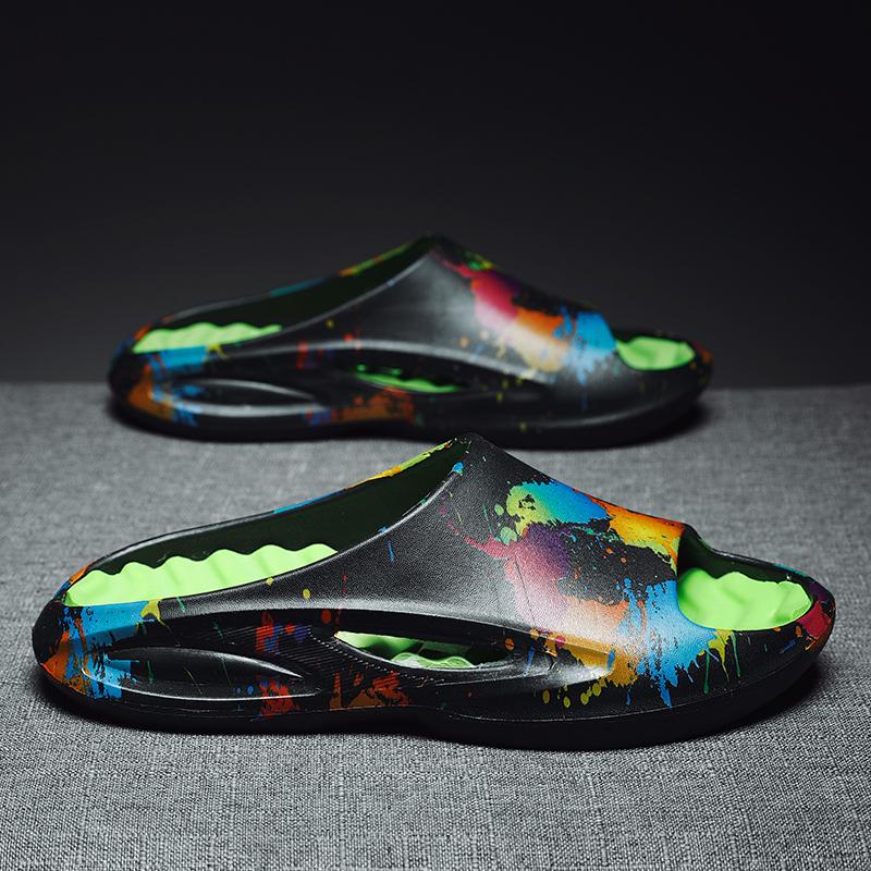 Летние нескользящие износостойкие дышащие повседневные сандалии и тапочки Модные легкие тапочки из ЭВА Пляжная обувь