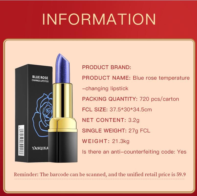 New Upgrade Gradient Lipstick Blue Fairy Lipstick Changing Lip Balm Moisturizing Waterproof Anti-dry Cracking Lipstick Lip Balm