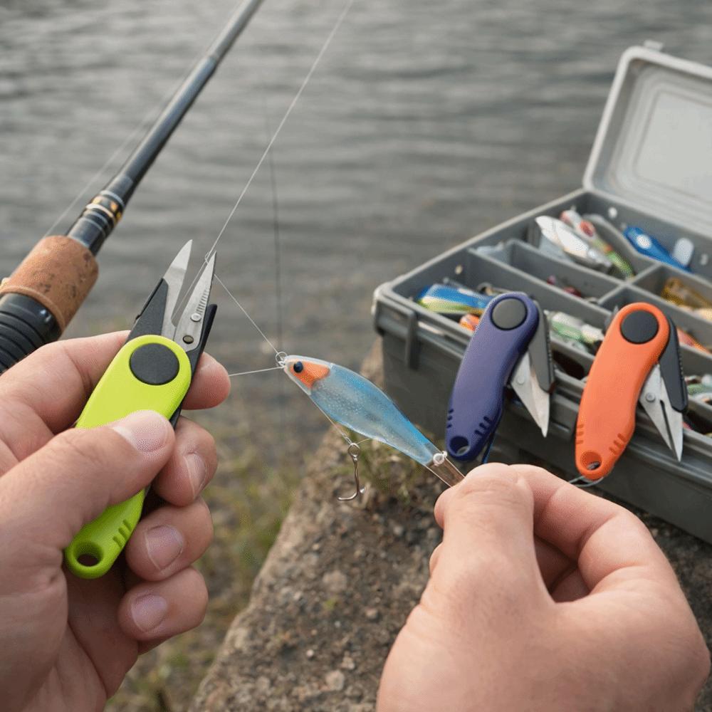 Foldable Design Fishing Line Cutter Stainless Steel Shrimp-Type Clipper Folding Scissors Pesca Use