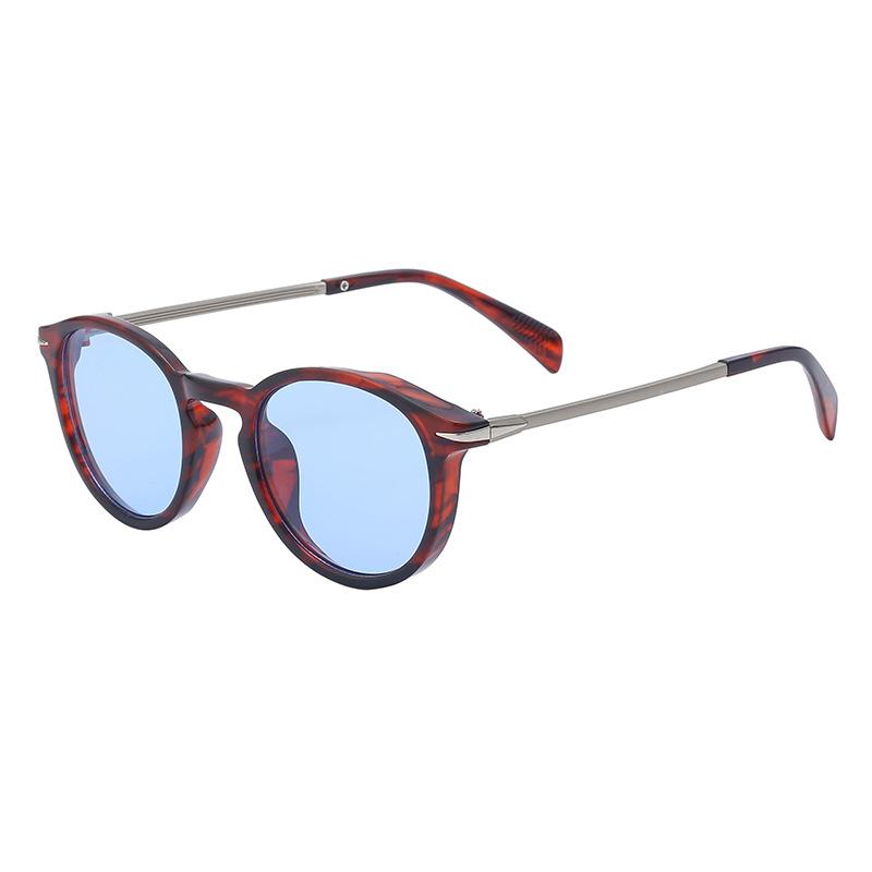 Металлические Ретро Круглые Солнцезащитные Очки Женские Солнцезащитные Очки с Защитой от УФ-лучей Мужские Модные Очки