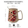 Self designed 700ml office water cup with Chinese style hand-painted ceramic mug