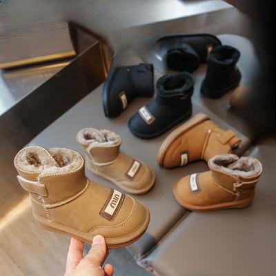 Зимние детские сапожки с хлопковыми сапогами