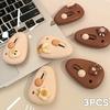3 шт. Мини-канцелярский нож | Милый мультяшный портативный для дома, офиса, доставки, распаковки, режущий нож для студенческого общежития, скетчбука | Изготовлен из пластика