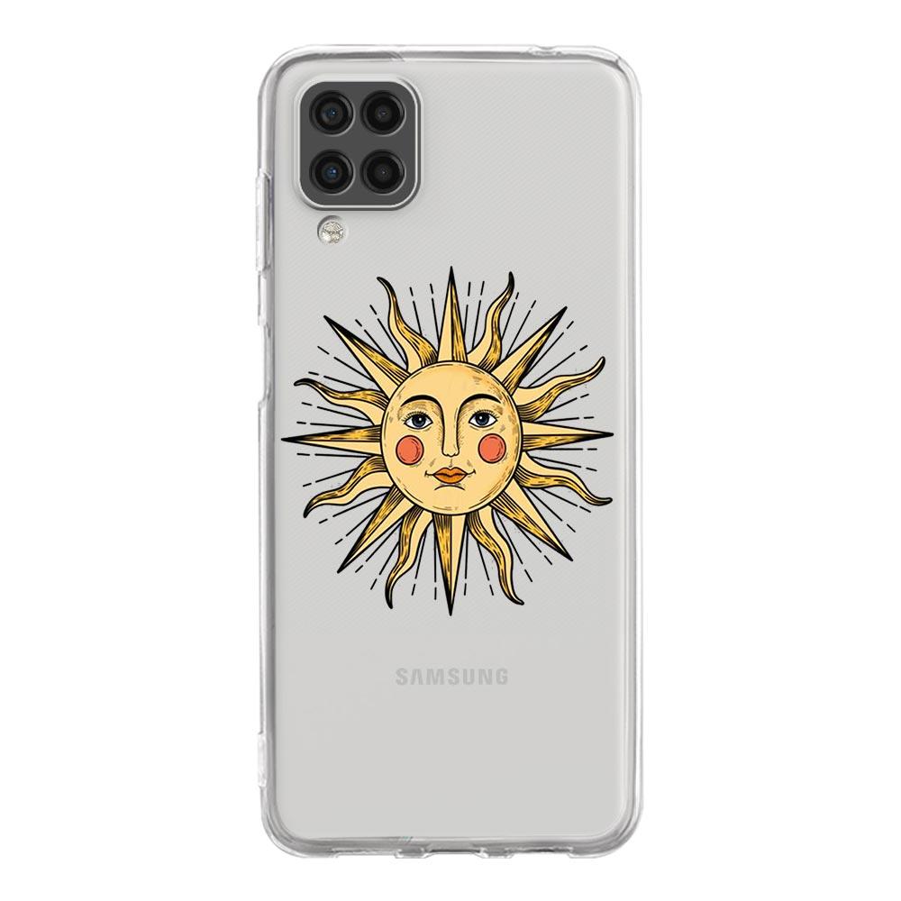 Забавный чехол для телефона Samsung Galaxy A51 с изображением солнца и луны и ангельскими глазками A71 A21S A12 A11 A31 A52 A41 A32 A23 A33 A53 A73 A03S A13 5G