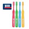 Resera Ecoru Toothbrush for Toddlers To Elementary School Students, Medium Size, 4-Pack
