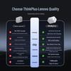 Lenovo Быстрое зарядное устройство ThinkPlus 45 Вт GaN с несколькими портами Type-C