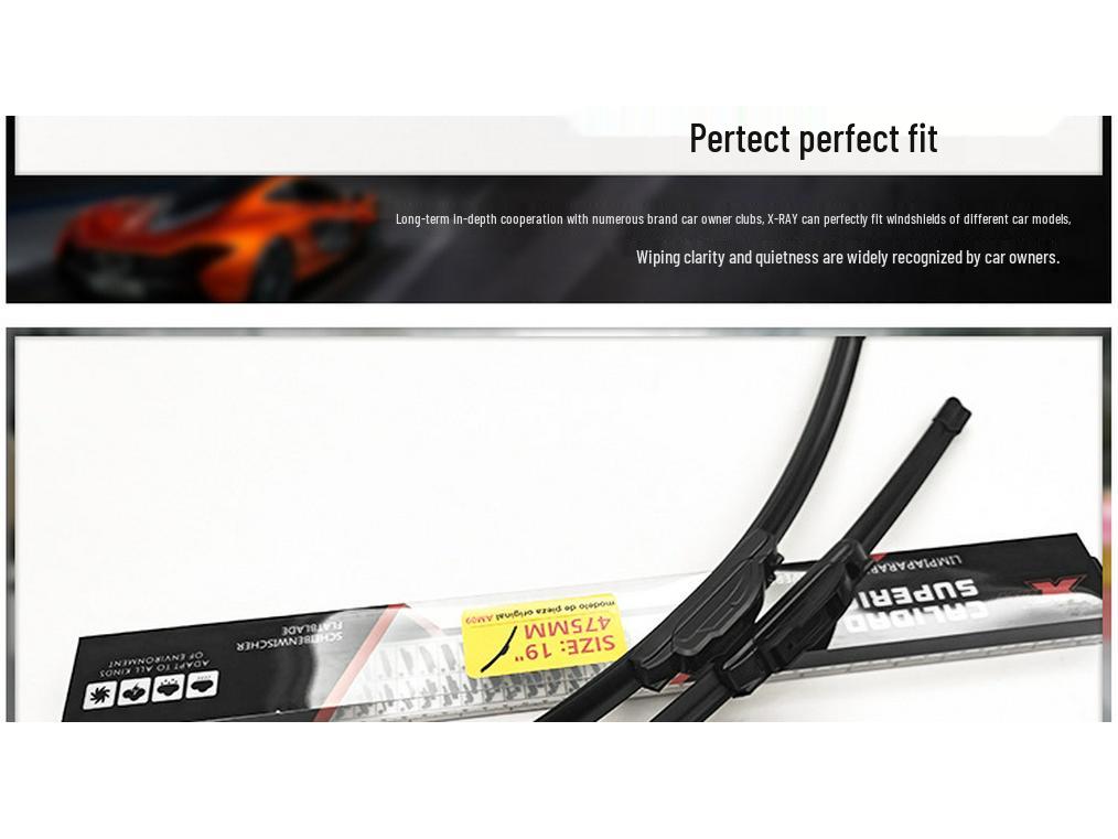 Совместимые стеклоочистители для Hanteng X7/S: Универсальный, Бесшумный, 10+ типов застежек, Подходит для 99% моделей.