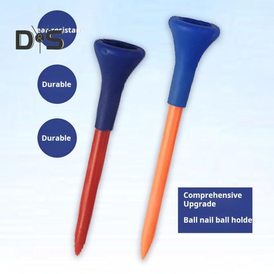 5 шт. футболок для гольфа, небьющиеся пластиковые футболки для гольфа оптом с широким мягким резиновым колпачком, уменьшающим трение, боковое вращение, аксессуары для гольфа для мужчин