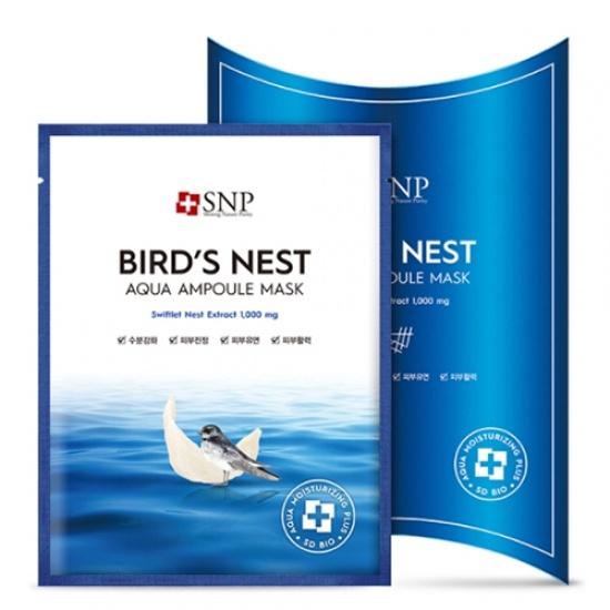 SNP Bird's Nest Aqua Ampoule Mask 25ml*10ea