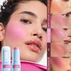 Стик-румяна с SPF 2-в-1, Гелевая текстура, Поворотный тинт для щек, Натуральное сияние, Водонепроницаемый и устойчивый к поту, Портативный стик-румяна