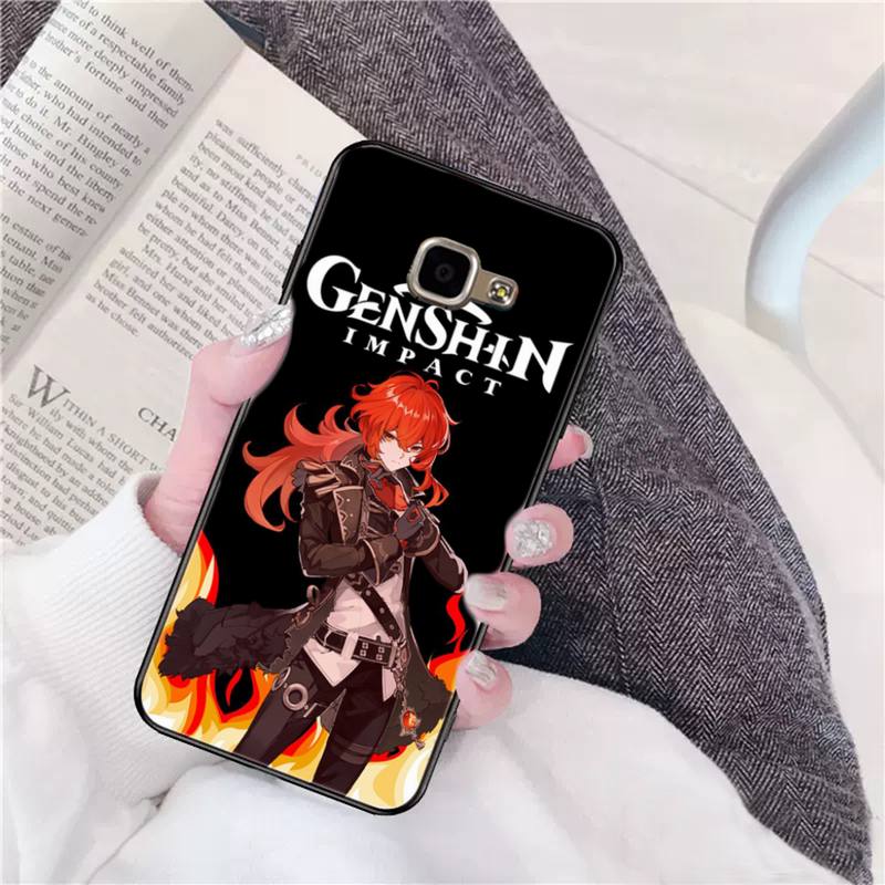 YNDFCNB Genshin Impact Phone Case for Samsung A6 A8 Plus A7 A9 A20 A20S A30 A30S A40 A50 A70