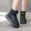 2024 Брендовая женская обувь, женские ботинки без застежек, модные повседневные ботинки с круглым носком, женские зимние ботинки из бархата, сохраняющие тепло, однотонные зимние ботинки