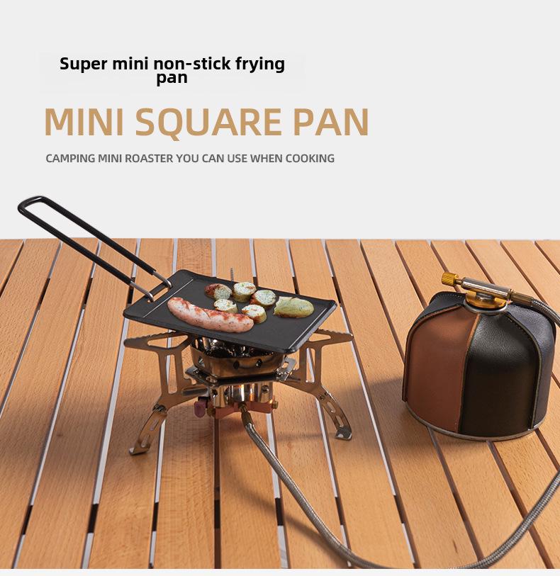 CLS Portable Non-Stick Folding Mini Frying Pan for Camping & Outdoor Barbecues