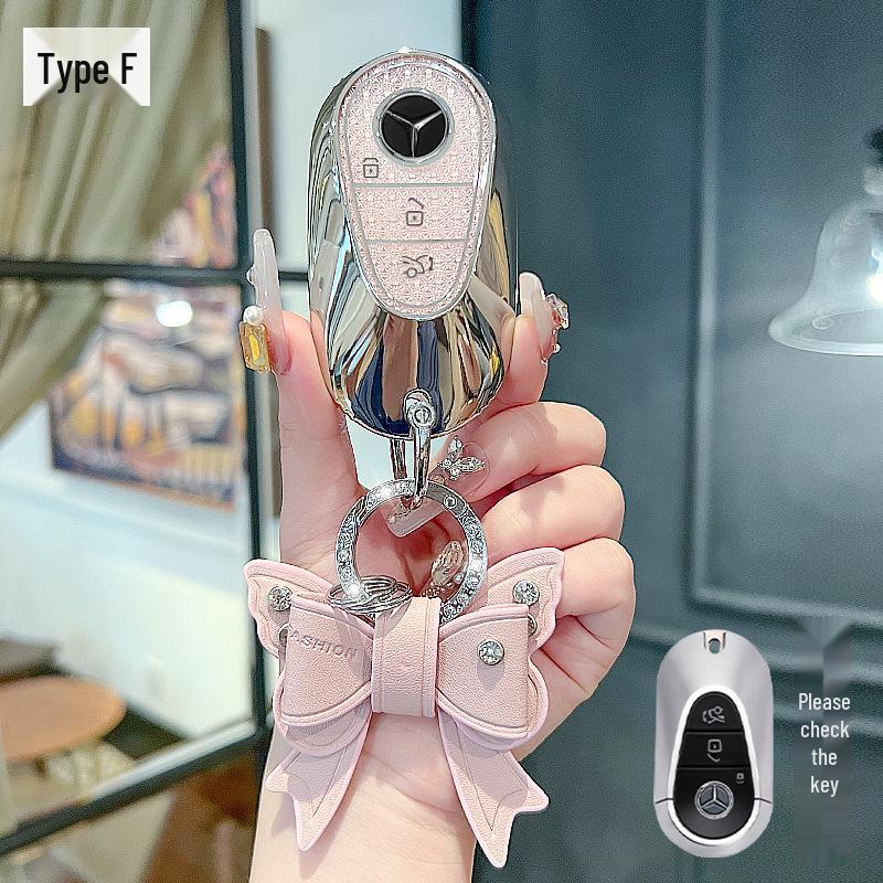 Чехол для ключа Mercedes-Benz для модели E300L/E260/C260L 2025 года с пряжкой, Чехол для GLC300L и Пряжка для автомобиля S-класса