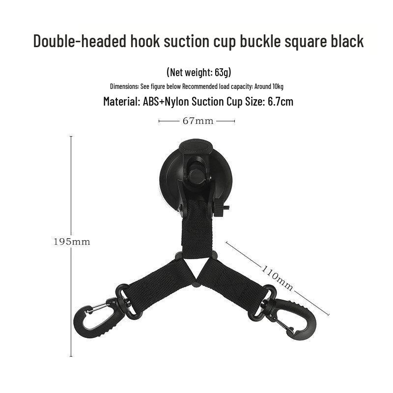 Suction Cup Hook for Wall, Glass, and Car Roof Tent Storage