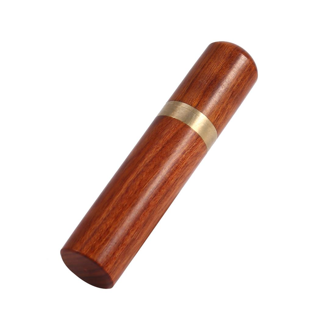 Natural Wood Toothpick Holder Capsule Case Portable Craft (Blackwood)