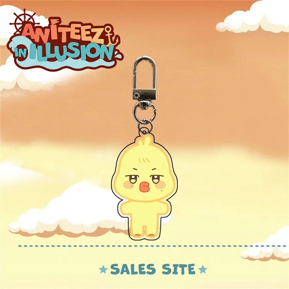 Брелок с изображением животных из мультфильмов, акриловый брелок, подвеска, аксессуары, милый брелок с изображением животных, сумка