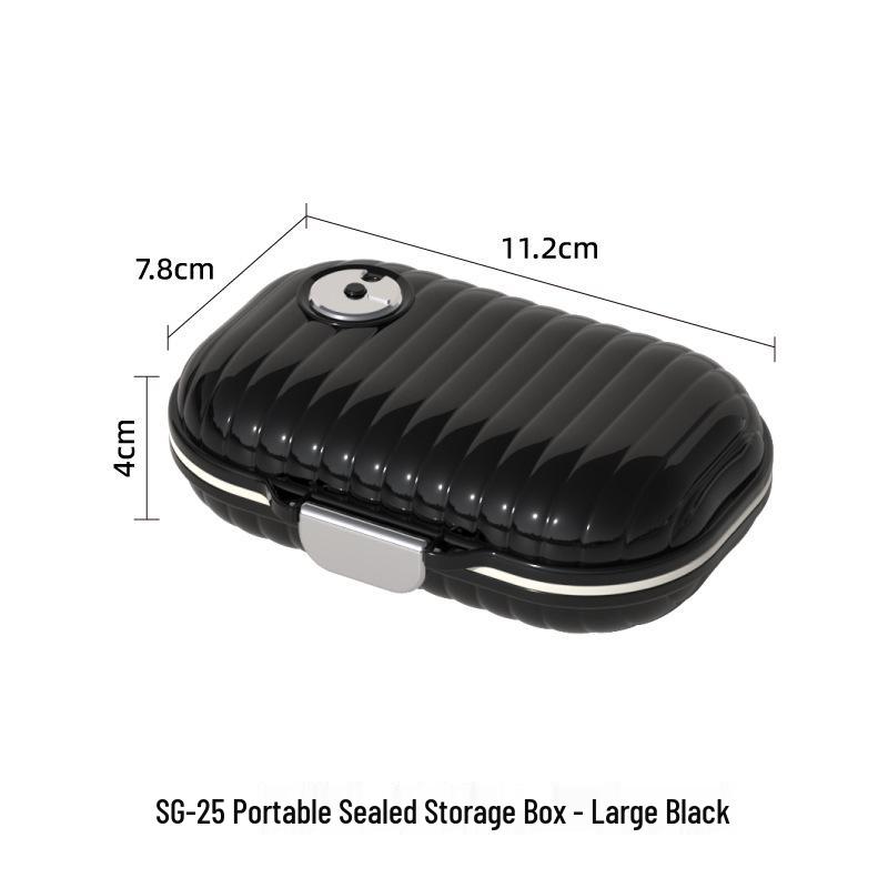 Mini Travel Pill Box: 7-Day Multi-Compartment Portable Dispenser for Pills, Tablets, and Jewelry. Sturdy, Sealed Storage.