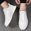Brand Men's Outdoor Comfortable Thick Soled Sports and Leisure Shoes Spring Men's Fashionable Cowhide Casual Lace Up Board Shoes