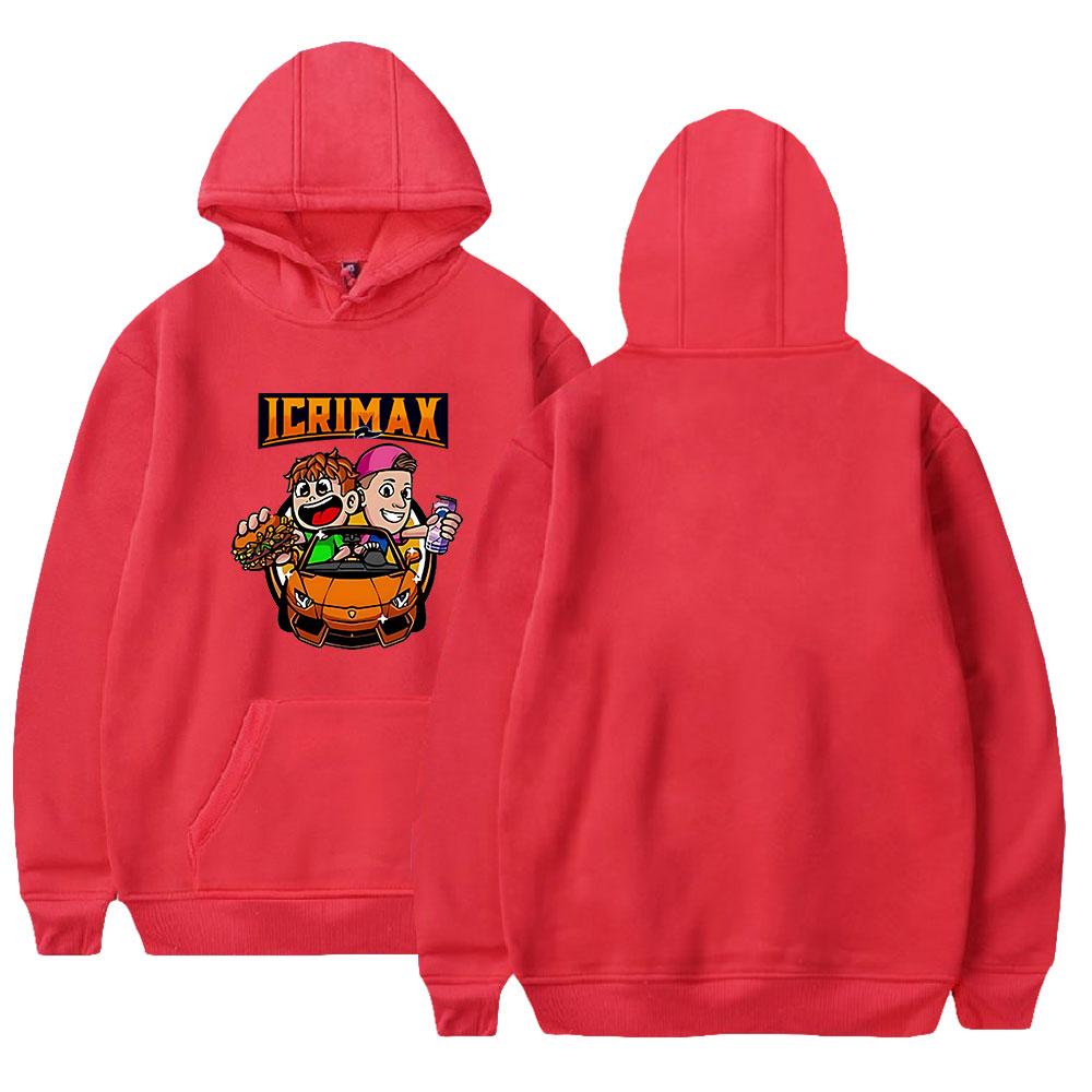 Новая мода Icrimax Print Одежда уличная мужская толстовка с капюшоном с длинным рукавом пуловер топы