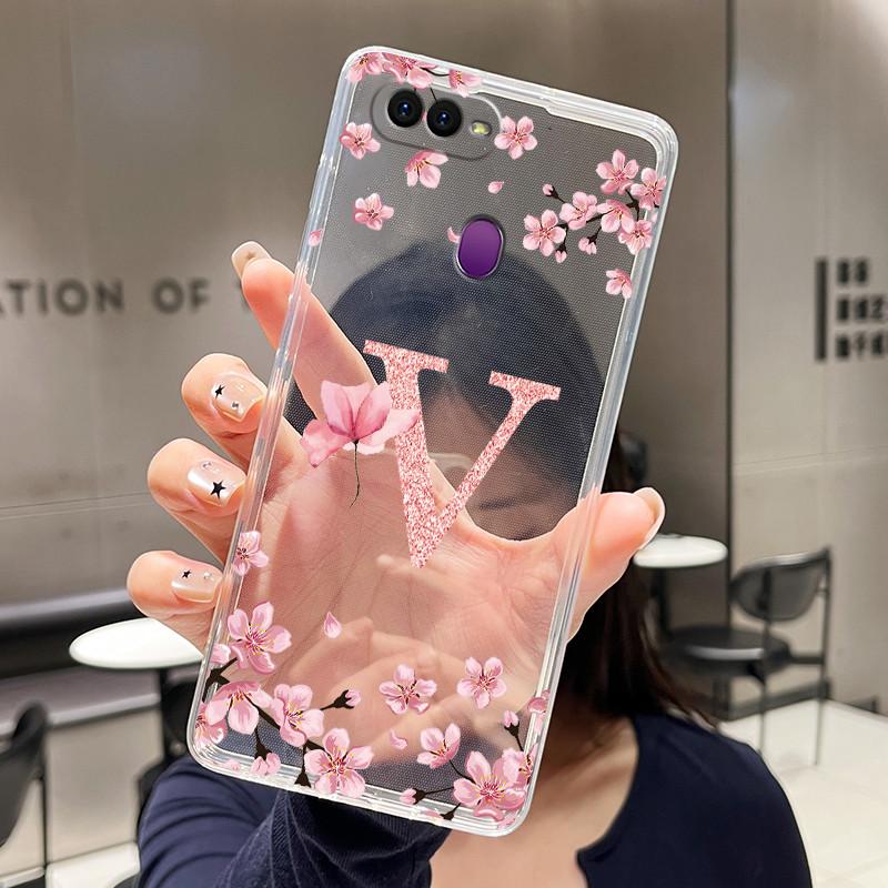Чехол-бумажник для OPPO A5S/A7 2018/AX5S/A7N/A12/A12S Модный Цветочный Задний Чехол Прозрачный Мягкий Силиконовый TPU Прозрачный Чехол для Телефона