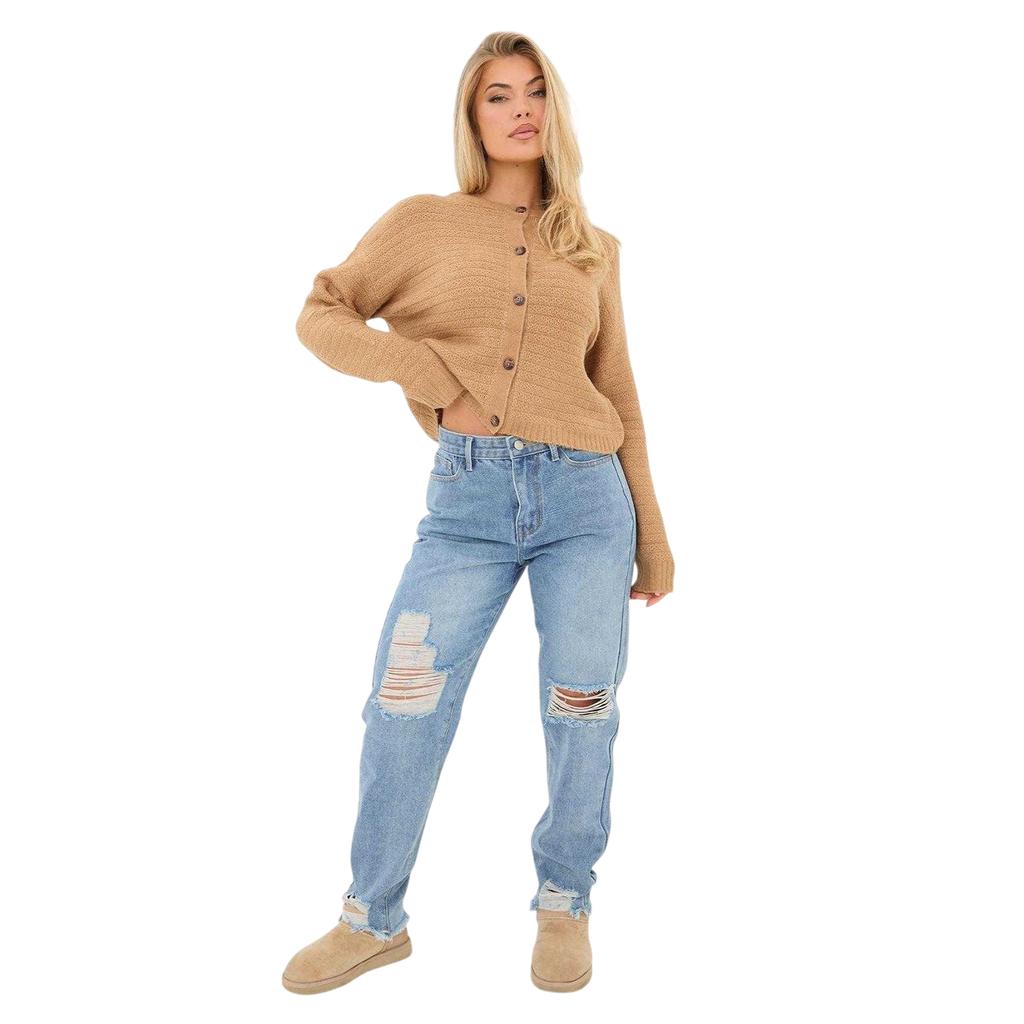 I Saw It First Womens/Ladies Cotton Denim Jeans