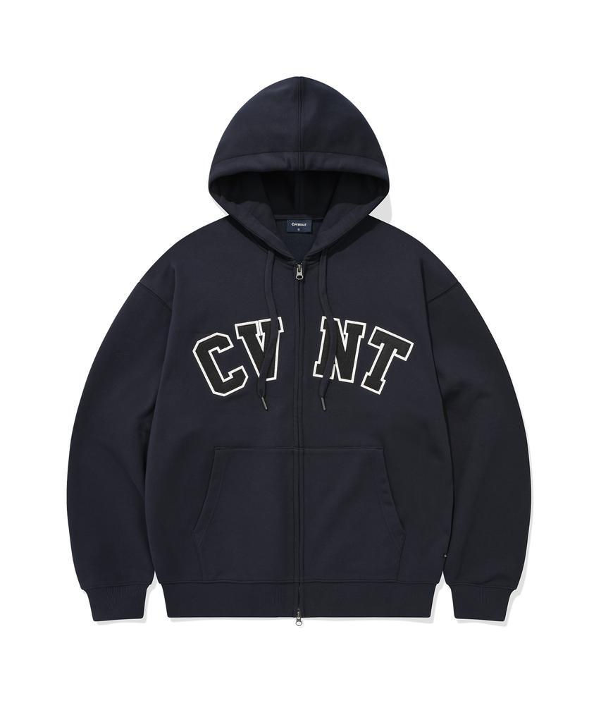 Covernat Cvnt Zip-Up Hoodie Dark Navy