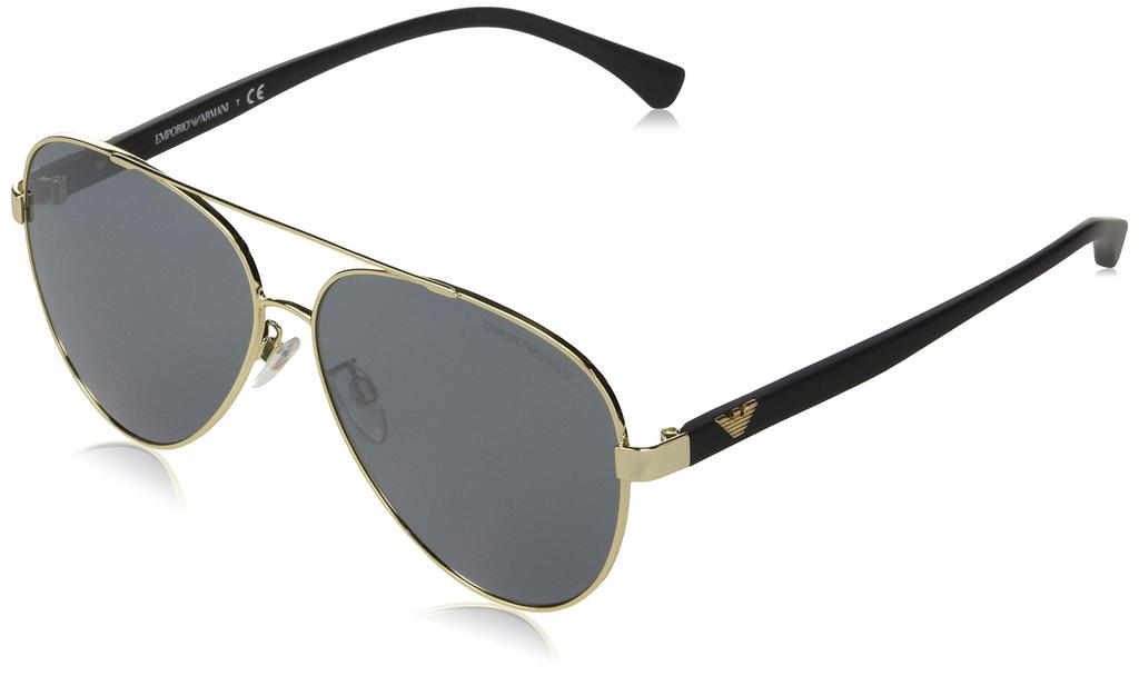 Sunglasses 0EA2046D 30136G PALE GRAY MIRROR BLACK Lens 62 [Emporio Armani] GOLD/LIGHT