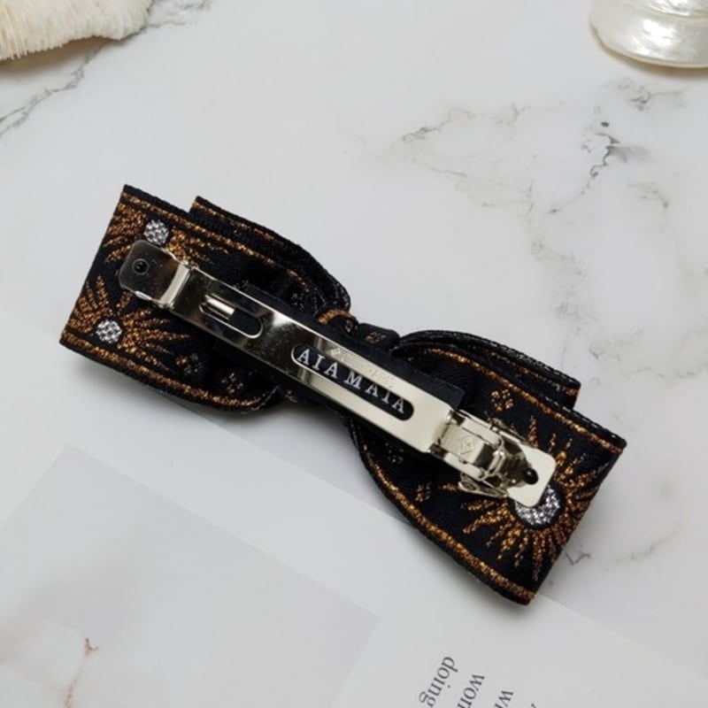 MAIA Retro Pearl Hairpin - Brown