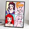 5D Алмазная Живопись Сделай Сам Четыре Квадрата Принцесса Полная Выкладка Стразы Мозаика Вышивка Изделия Ручной Работы Домашний Декор Подарок