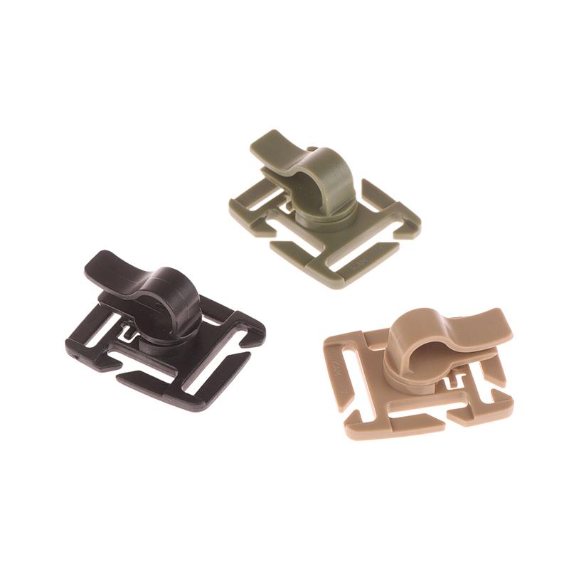 1 шт. зажим для трубки для питья, фиксированное снаряжение, зажим для шланга водопроводной трубы, тактическая пряжка для рюкзака Molle, аксессуары для походов и питьевых пузырей