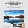 1080P Portable Mini Projector Usb Power Supply For Home Cinema Outdoor Camping Wired Phone Connection 100 Inches Screen Display