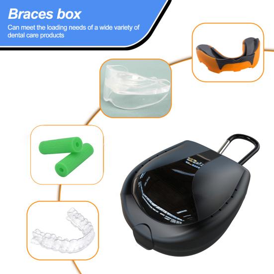 Коробка-держатель для спортивных кап для взрослых Бокс Тхэквондо Капа для рта Чехол для хранения Портативный Пылезащитный Пластиковый Футбольная капа Фитнес-капы