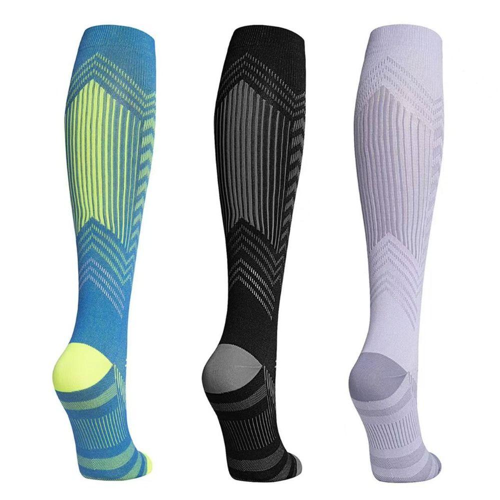 1Pair Breathable Sports Compression Socks Knee High Cycling Socks Fitness Long Leg Socks Cycling