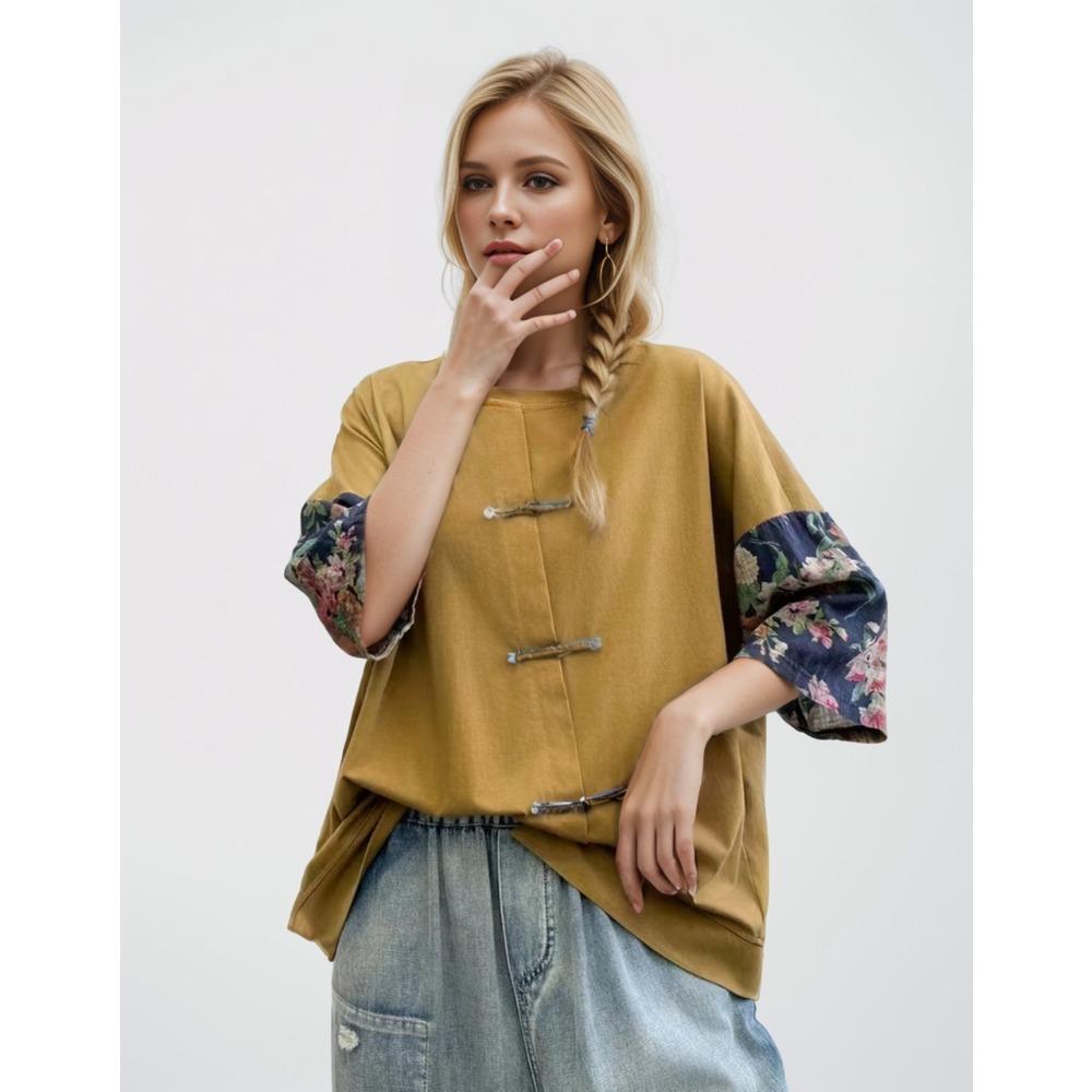 Dimanaf Лето 2024, женская футболка больших размеров, топы из хлопка с принтом, свободные базовые футболки с героями мультфильмов, рубашка, блузка, одежда 17