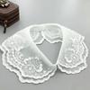 Lace Floral Fake Collar for Women Shirt Detachable Collar Shoulder Wraps Female False Collar Neckwear Clothing Accessories