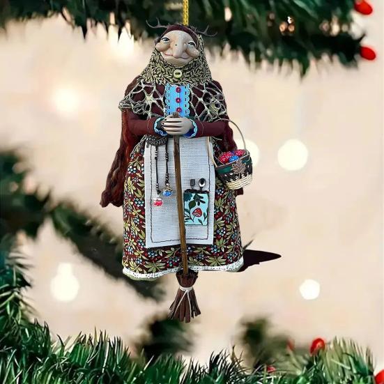 Автомобильный кулон Ручная работа Кукла Кухонной ведьмы Многоцелевая Хэллоуинская фигурка ведьмы