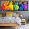 Colorful Parrot Abstract Animal Poster and Prints Wall Art Picture for Living Room Home Decoration Canvas Painting Gifts Cuadros