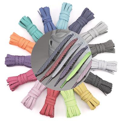 НОВАЯ 1 пара светоотражающих плоских шнурков, флуоресцентные шнурки для кроссовок, шнурки для спортивных кроссовок, шнурки для бега, шнурки для взрослых и детей