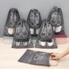 Non-Woven Shoe Storage Bag - Dust & Moisture-Proof Travel & Home Organizer with Transparent Cover