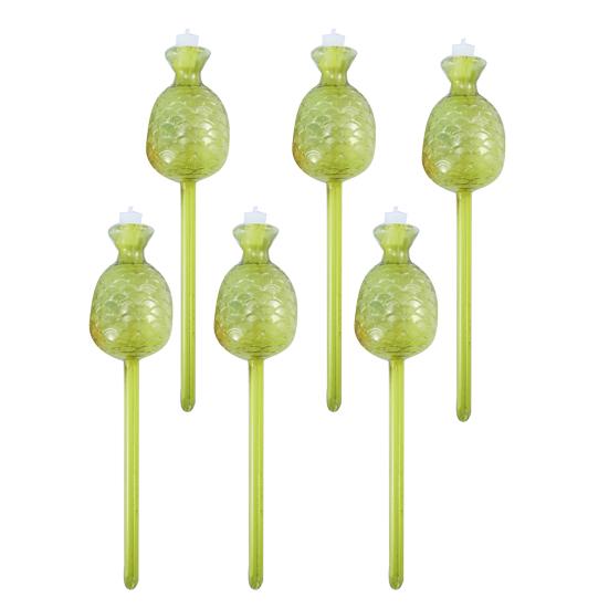 Юшенг Самополивающийся шар Дизайн ананаса Автоматические поливочные шары для растений Вставка для кашпо Устройство для полива с медленным высвобождением для комнатных горшечных растений Когда