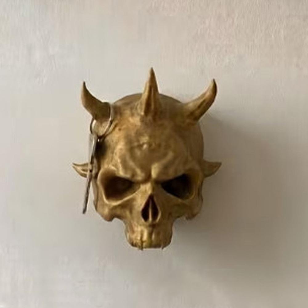 3D Printed Halloween Skull Wall Hook Unique Skull Head Wall Hanger Skull Wall Ornament Bedroom