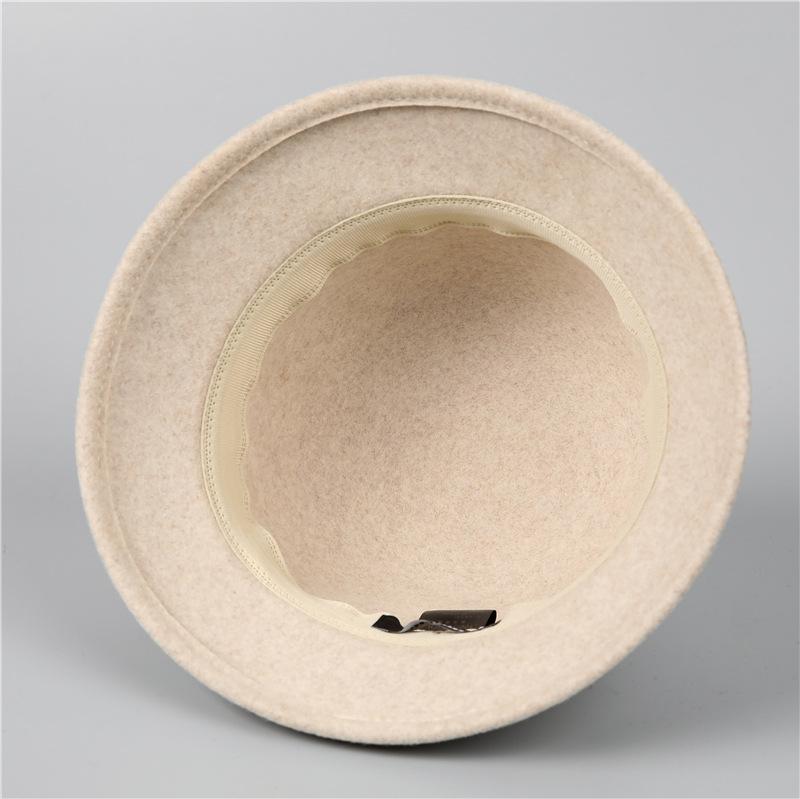 Элегантная фетровая шляпа из шерсти во французском стиле для женщин - осенне-зимняя шикарная легкая фетровая кепка с бантом в стиле рыбалки